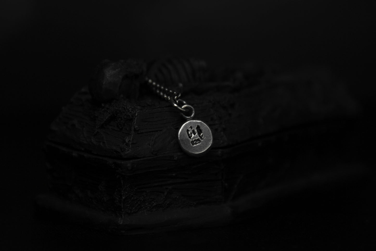 Sterling Silver Crypt Skull Pendant