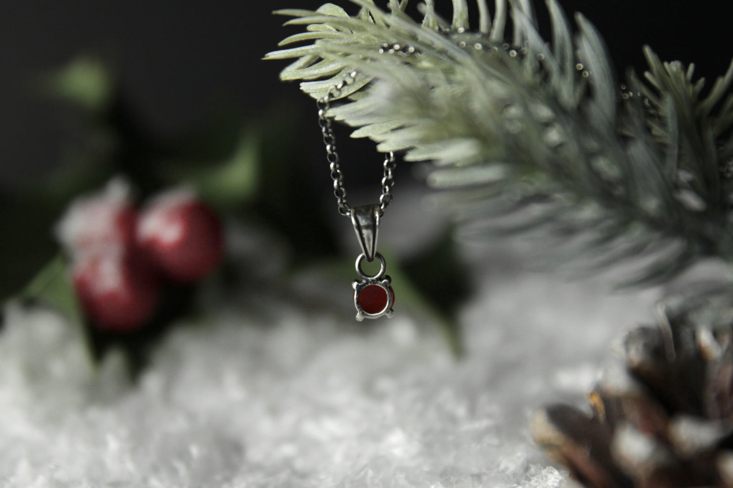 Sterling Silver Carnelian Pendant