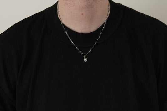 Tiny Sterling Silver Vampire Bat Pendant