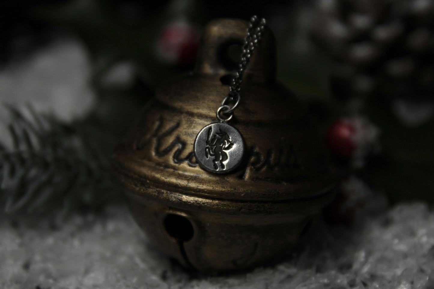 Sterling Silver Krampus Pendant