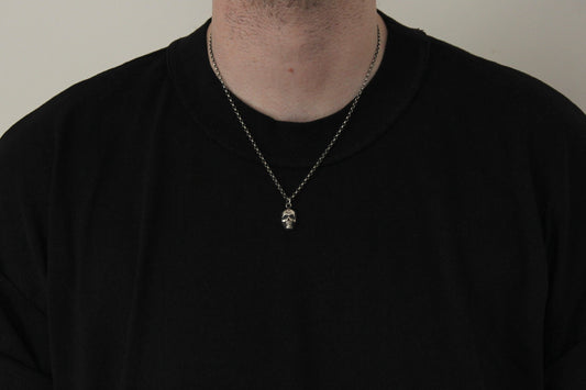 The Burial Ground Silver Skull Pendant