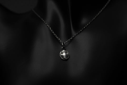 Sterling Silver Halloween Ghost Pendant