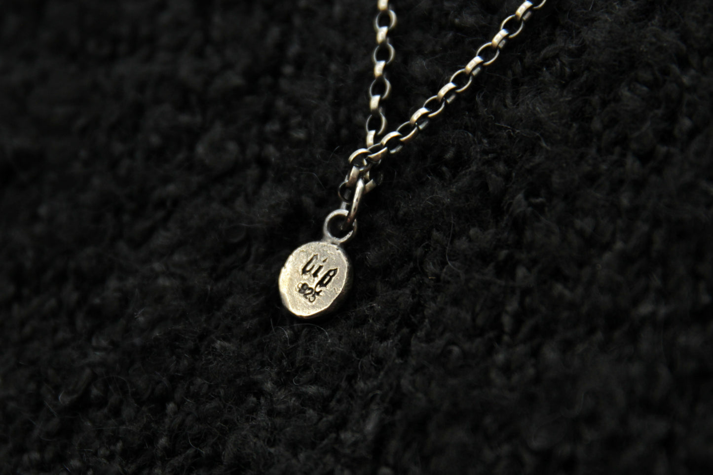 Tiny Sterling Silver Vampire Bat Pendant