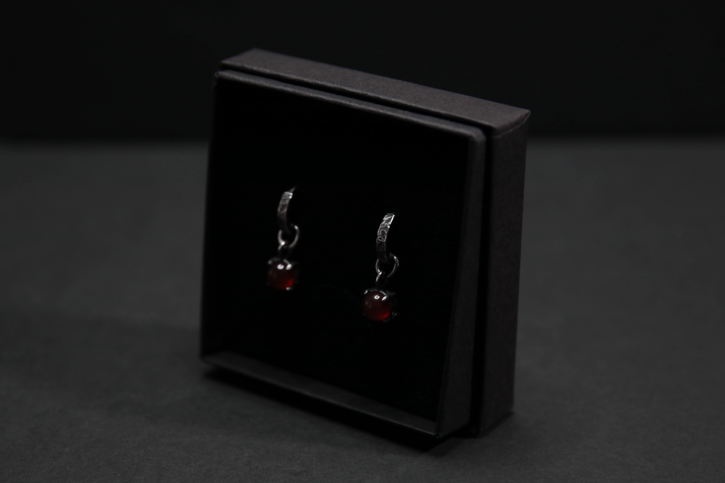 Carnelian Sterling Silver Earrings