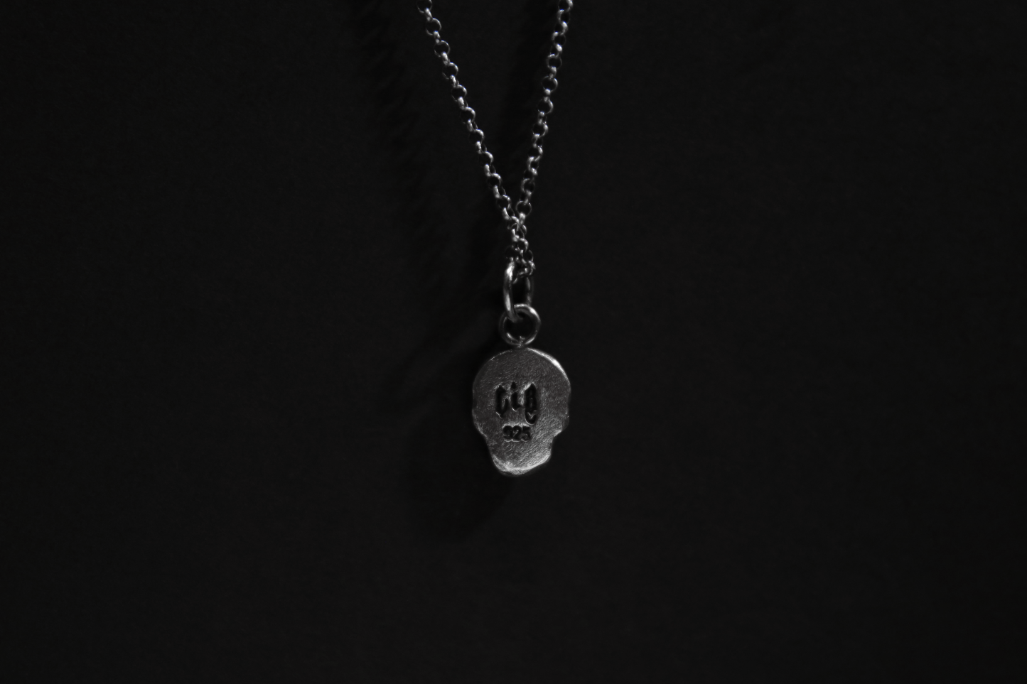 Sterling Silver Ossuary Skull Pendant