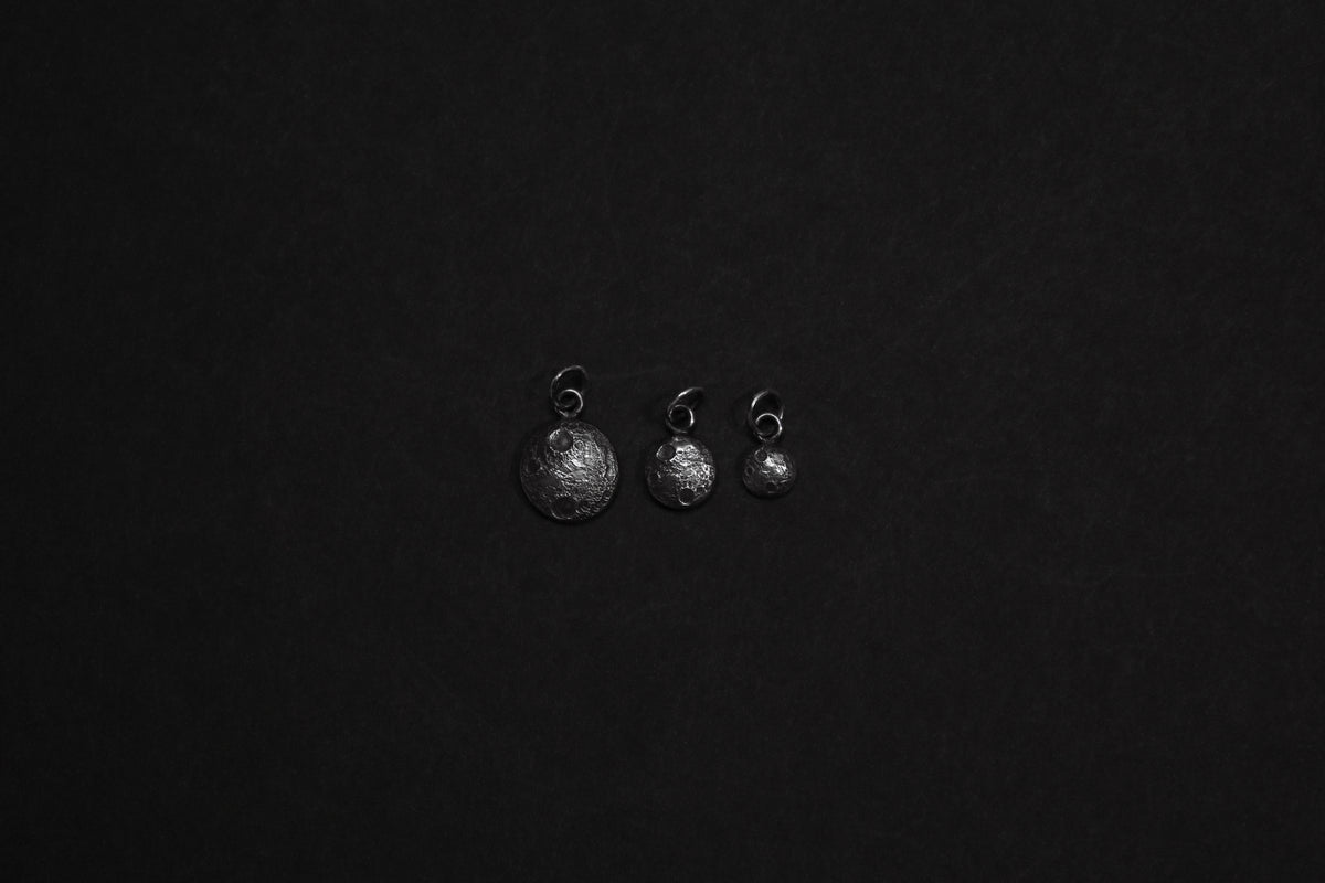 Tiny Sterling Silver Moon Pendant