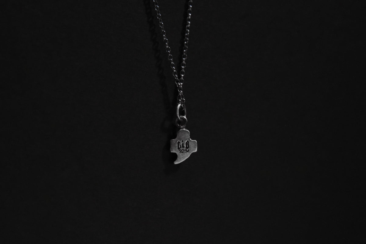 Sterling Silver Halloween Ghost Pendant