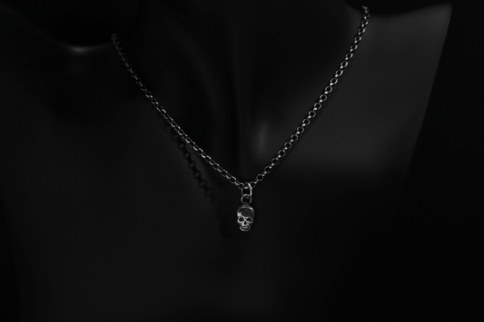 Sterling Silver Mini Skull Pendant