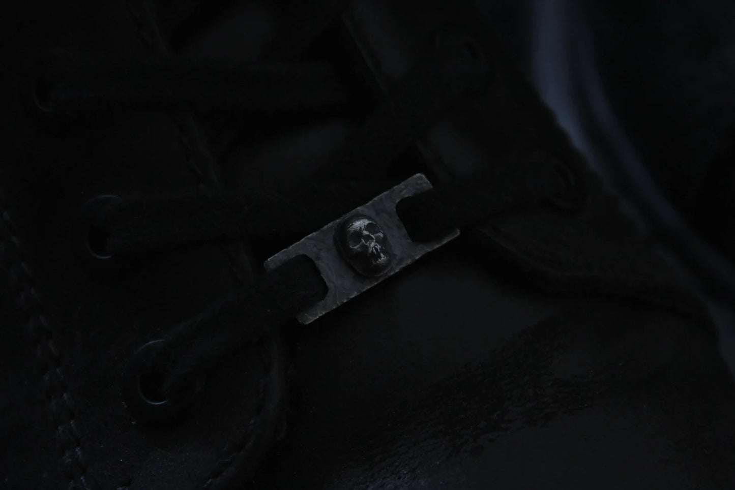 Silver Skull Shoe Lace Buckles