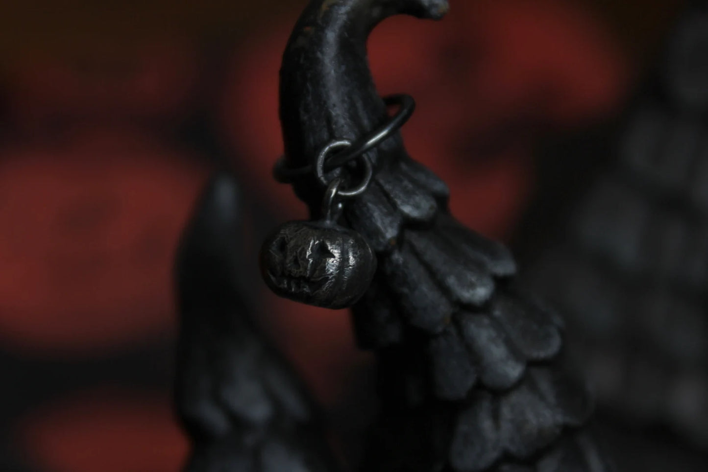 Silver Pumpkin Earring