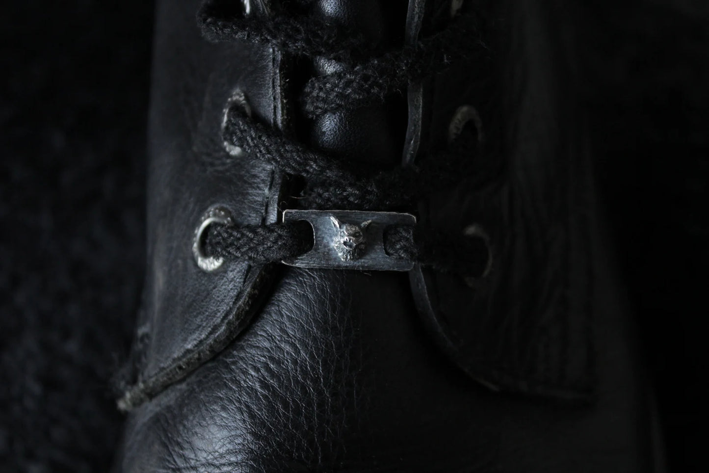 Silver Vampire Bat Shoe Lace Buckles