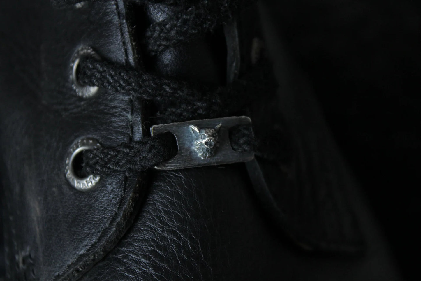 Silver Vampire Bat Shoe Lace Buckles