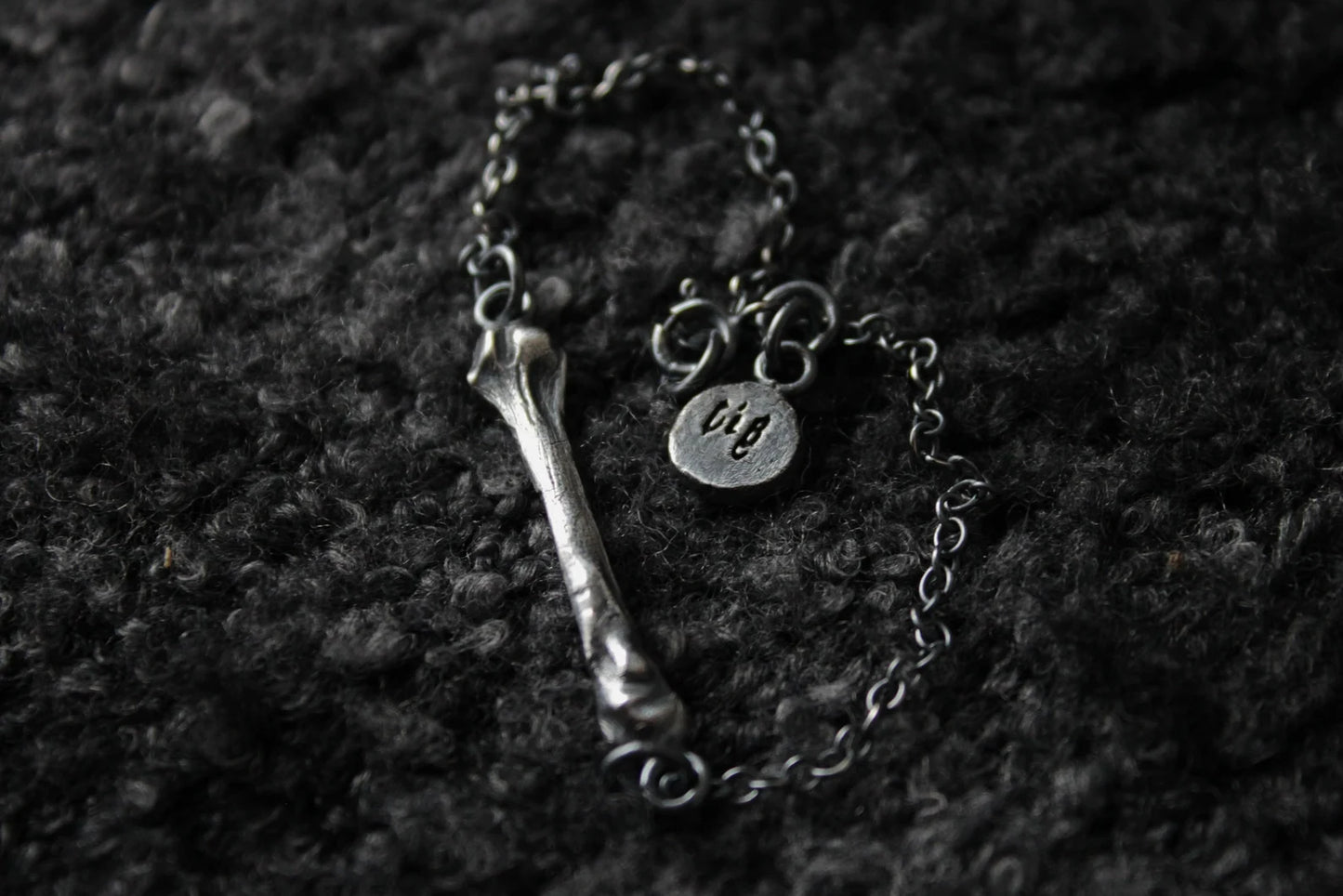 Ossuary Bone Silver Bracelet