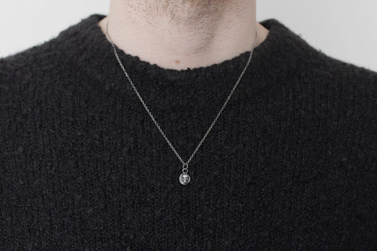 The Silver Cemetery Skull Pendant