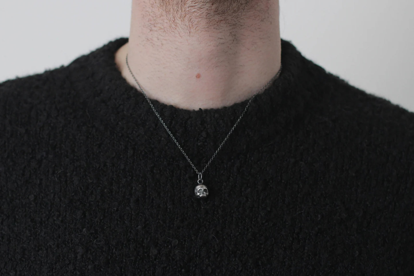Silver Ossuary Skull Pendant