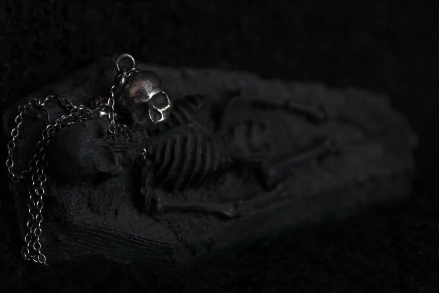 Silver Ossuary Skull Pendant