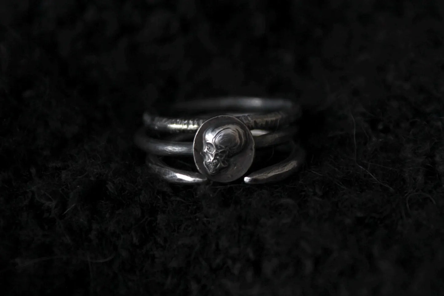 Sterling Silver Textured Stacker Ring