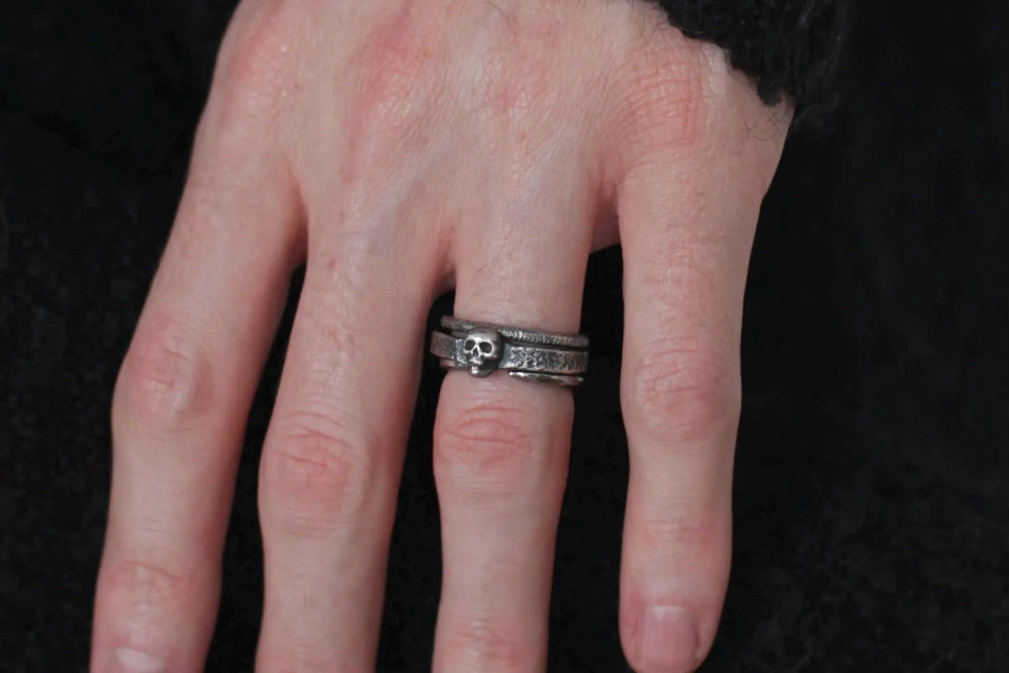 Sterling Silver Textured Stacker Ring