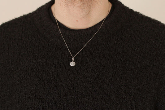 Sterling Silver Halloween Jack O’Lantern Pumpkin Pendant