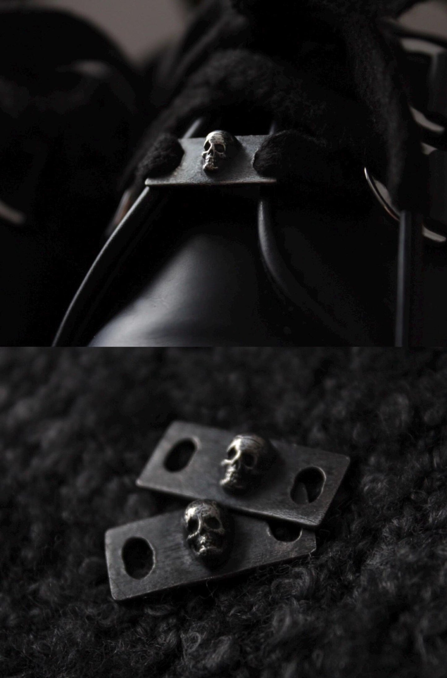 The Clad in Black Silver Shoe Lace Buckle Bundle
