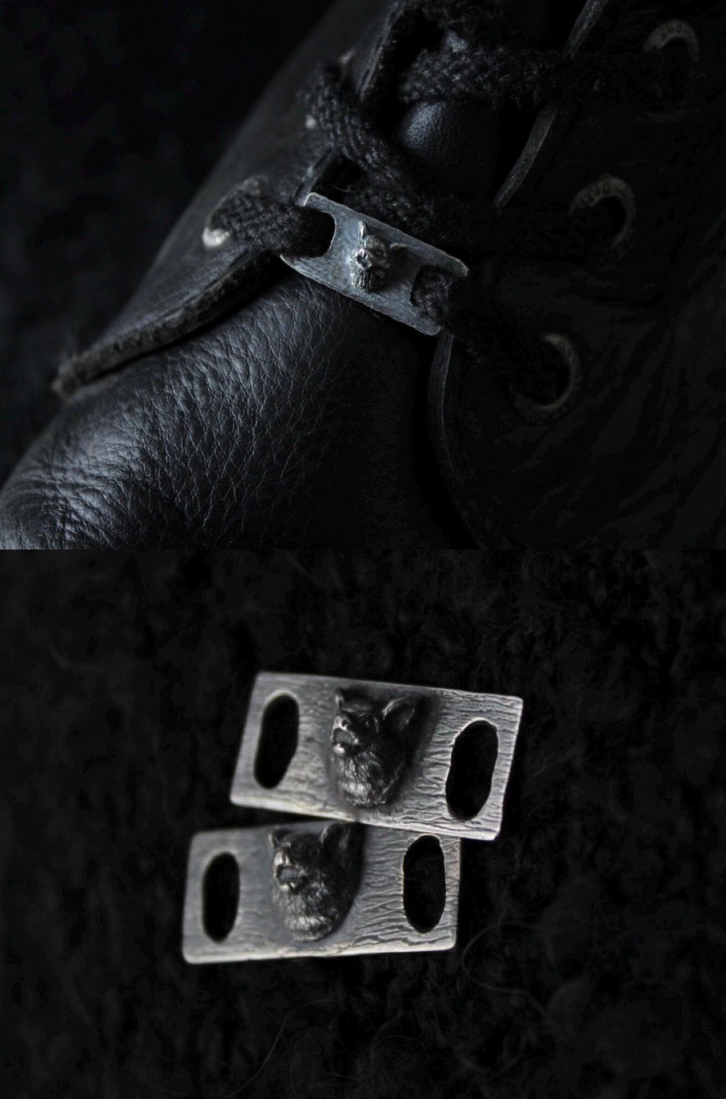 The Clad in Black Silver Shoe Lace Buckle Bundle