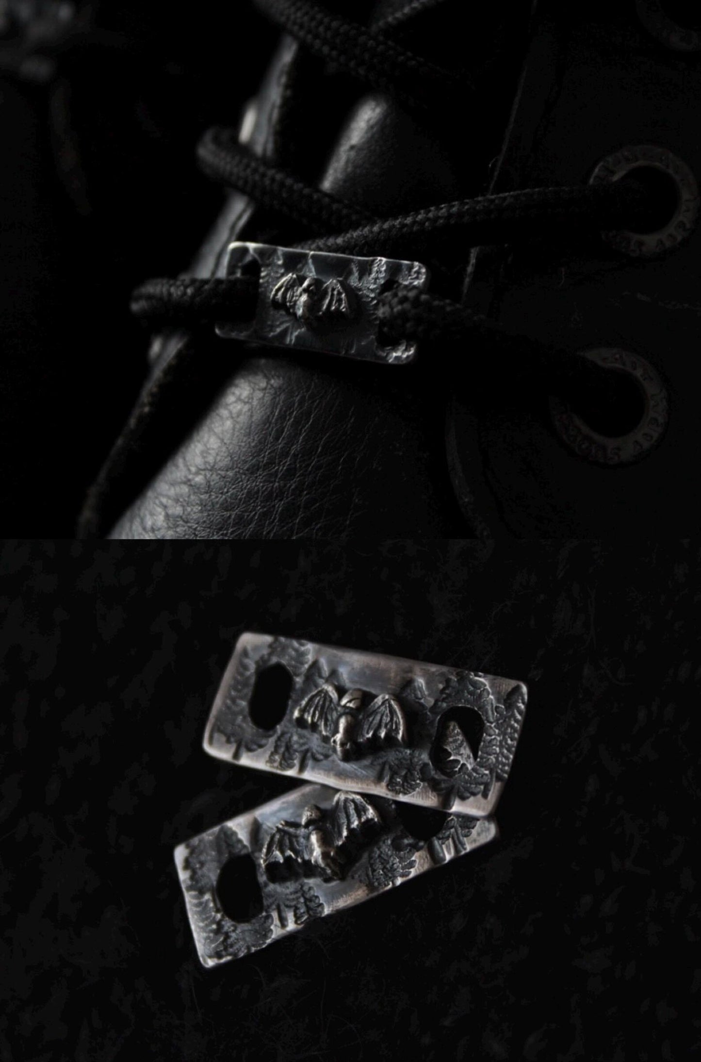 The Clad in Black Silver Shoe Lace Buckle Bundle