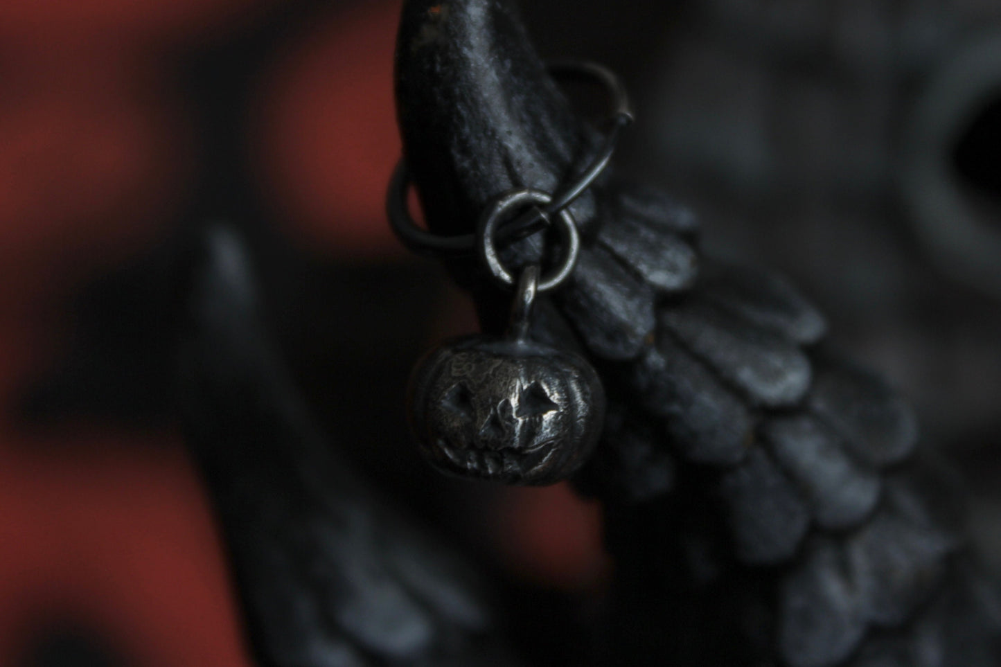Silver Pumpkin Earring