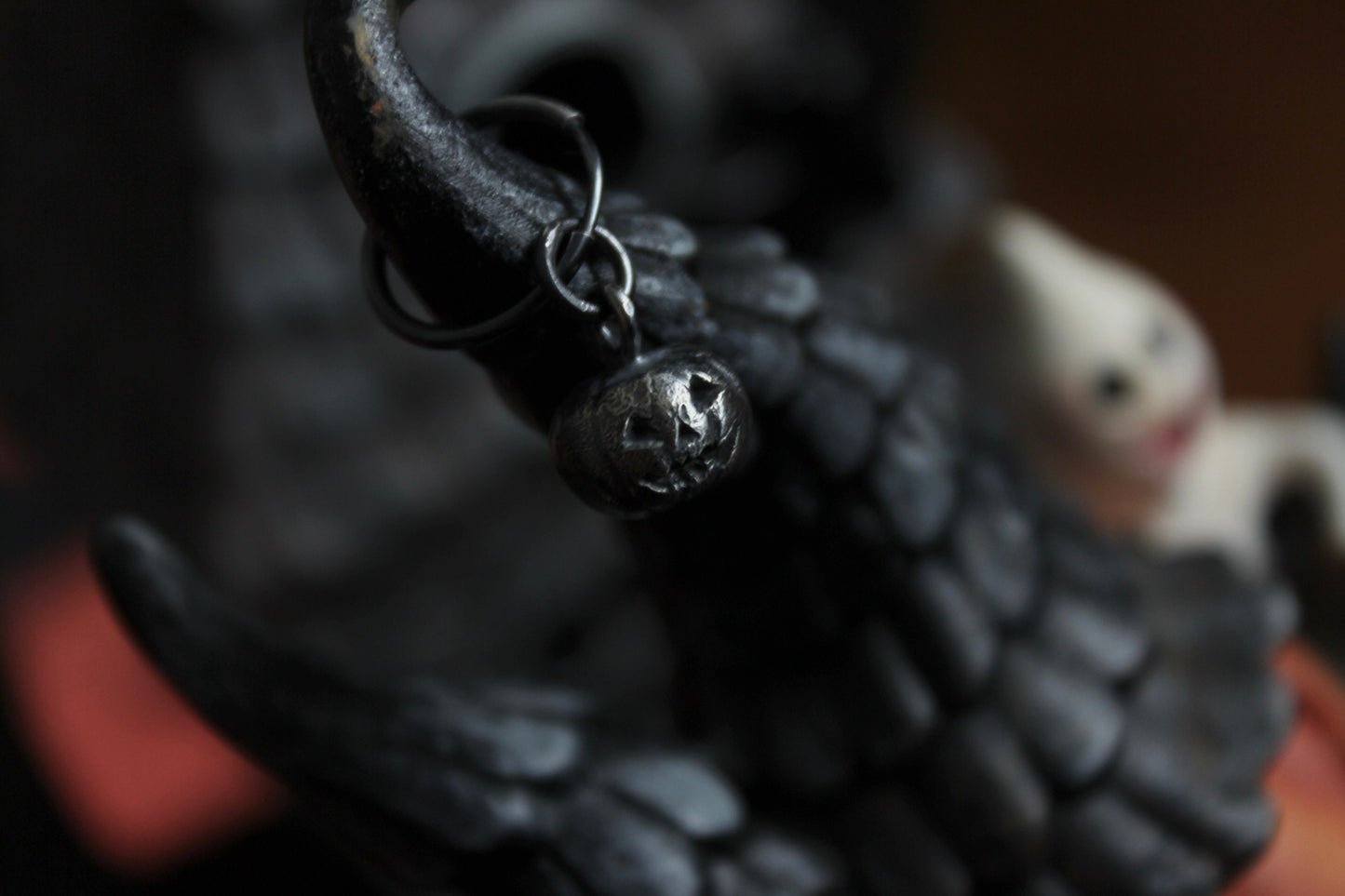 Silver Pumpkin Earring