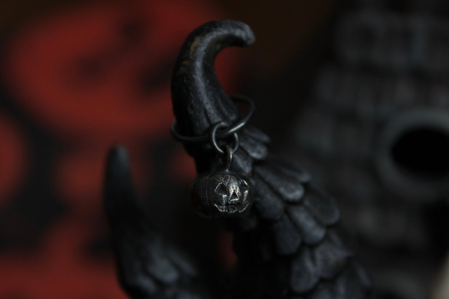 Silver Pumpkin Earring