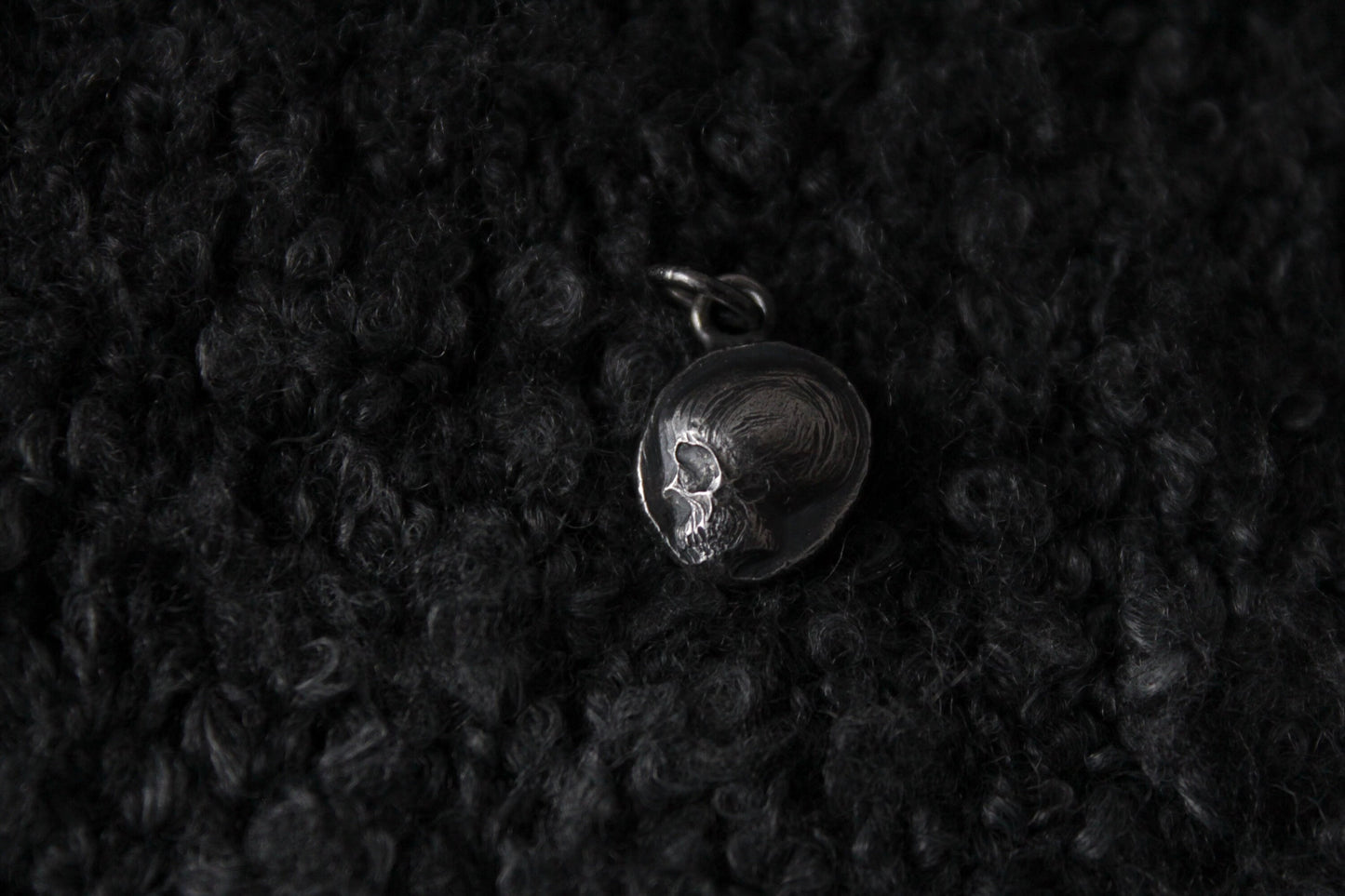 Sterling Silver Memento Mori Skull Pendant