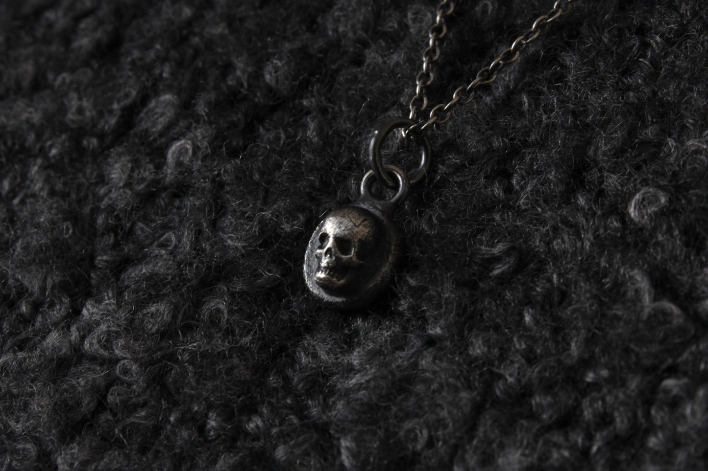 The Silver Cemetery Skull Pendant