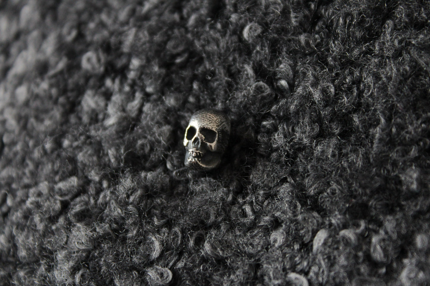 Silver Skull Pin Badge