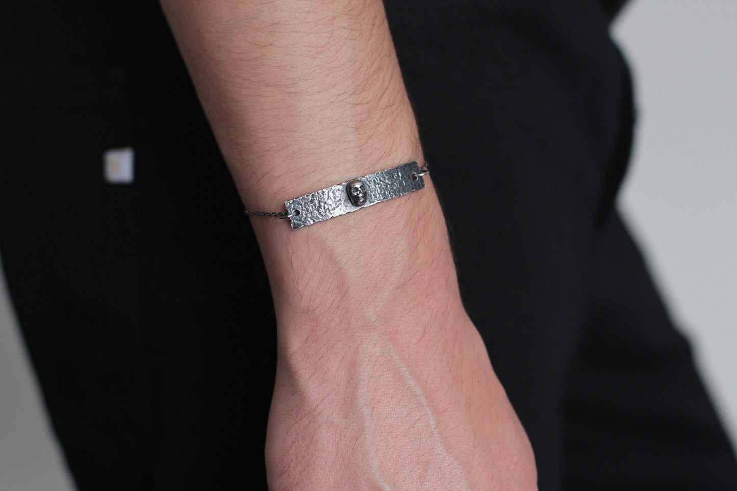 The Crypt Silver Skull Bracelet