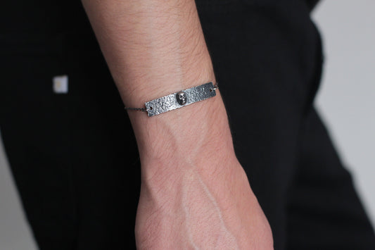The Crypt Silver Skull Bracelet