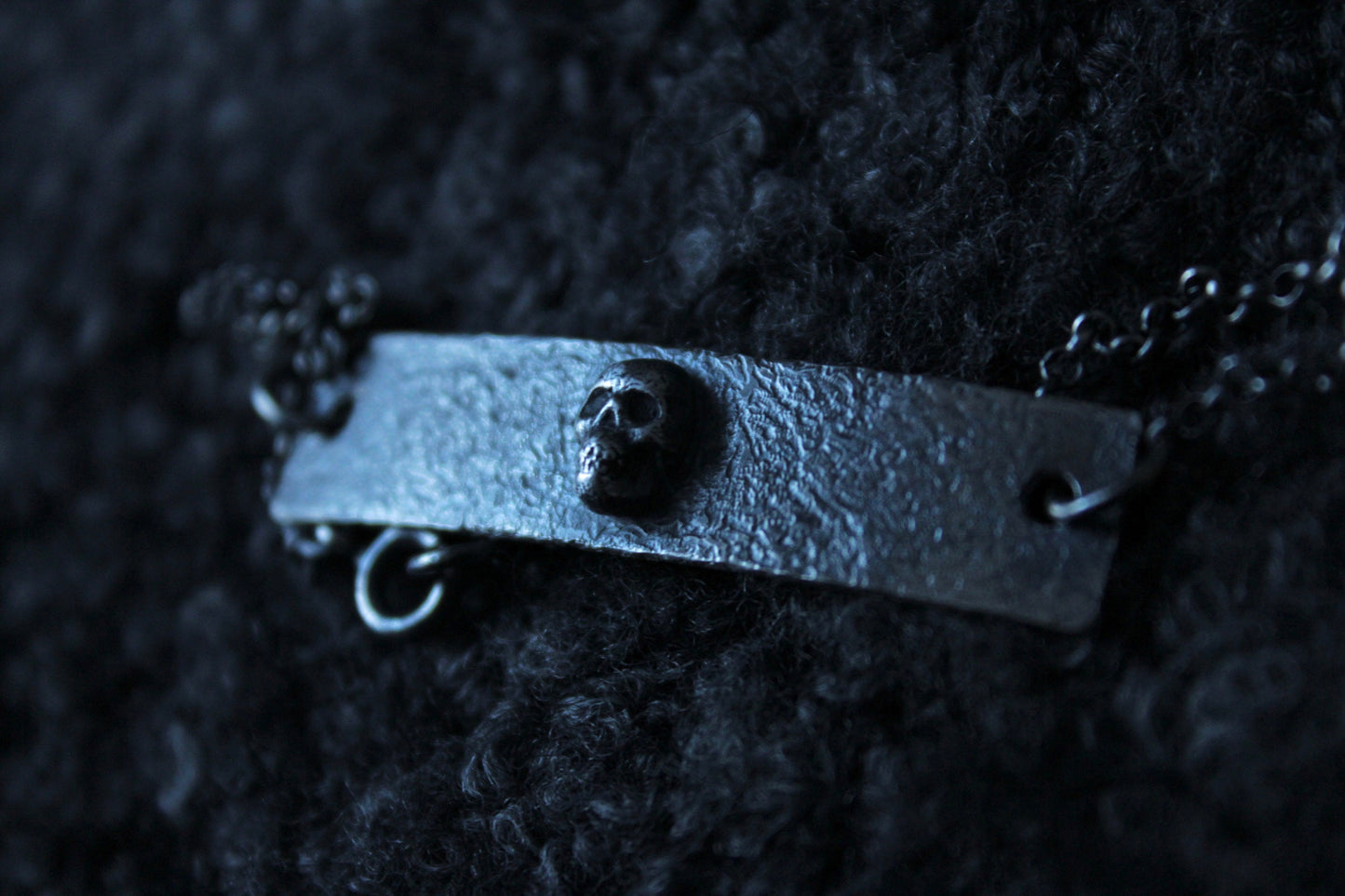 The Crypt Silver Skull Bracelet