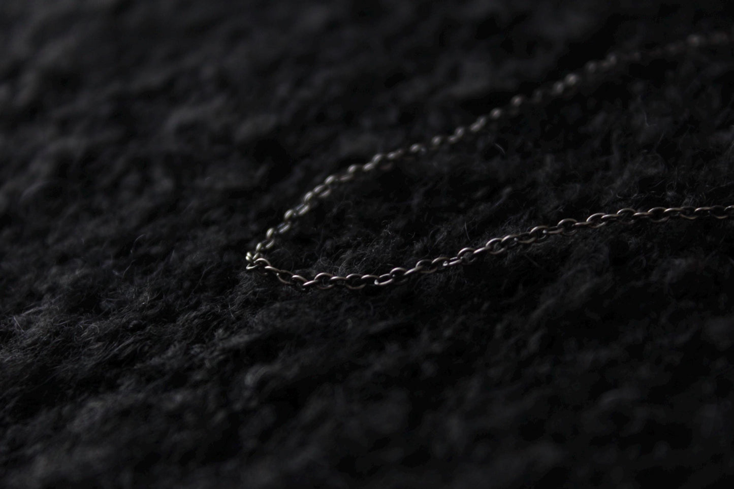 Oxidised Sterling Silver Trace Necklace Chain