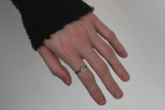 Sterling Silver Memento Mori Skull Ring