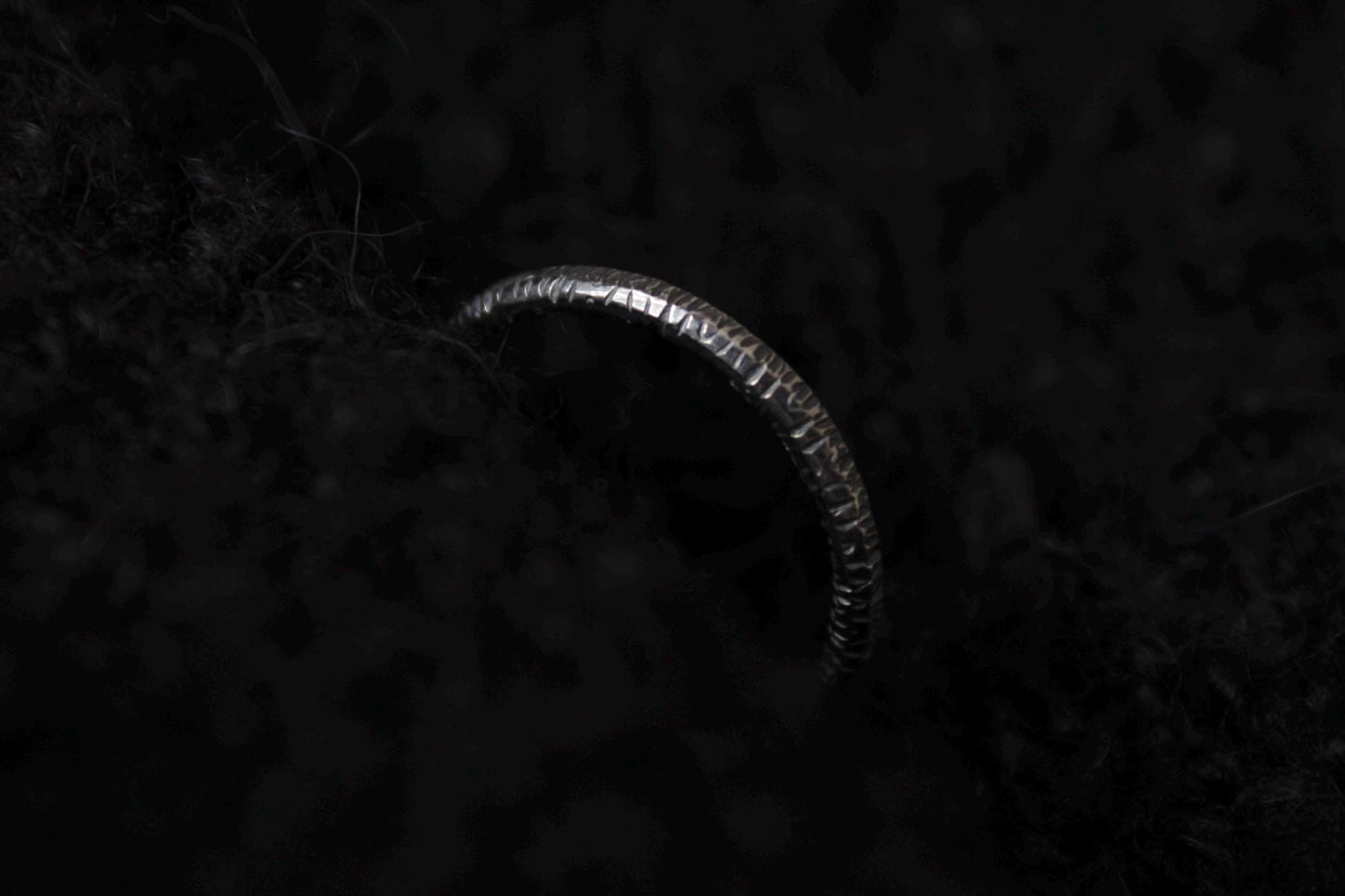 Sterling Silver Textured Stacker Ring