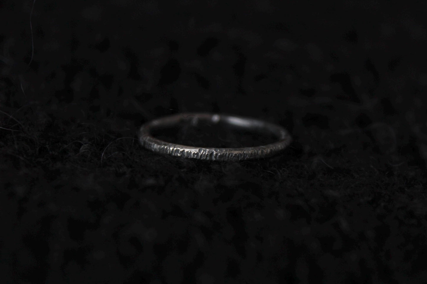 Sterling Silver Textured Stacker Ring