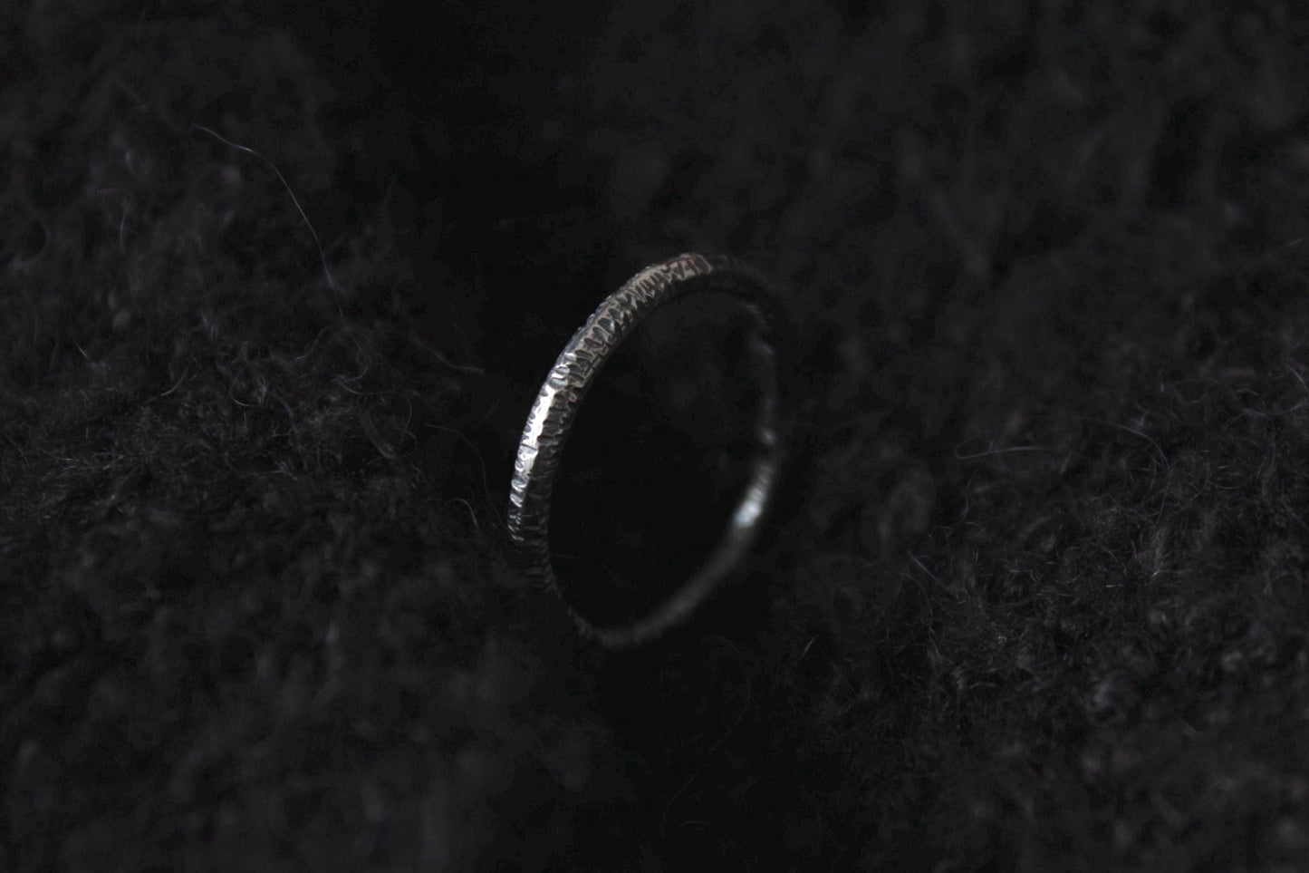 Sterling Silver Textured Stacker Ring