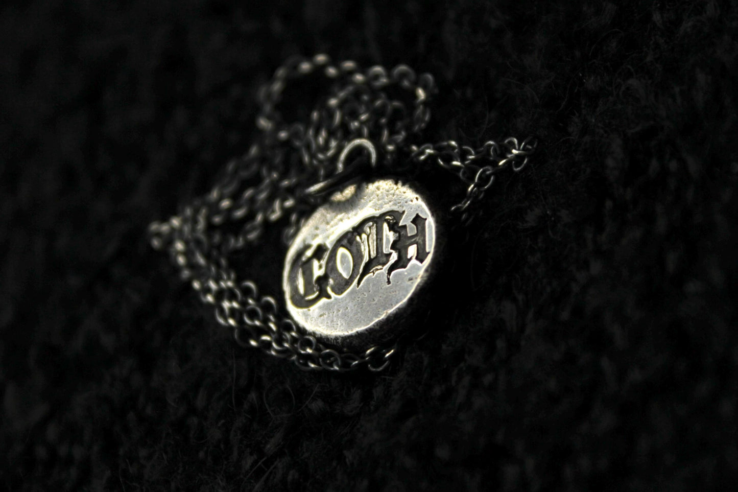 Sterling Silver GOTH Pendant