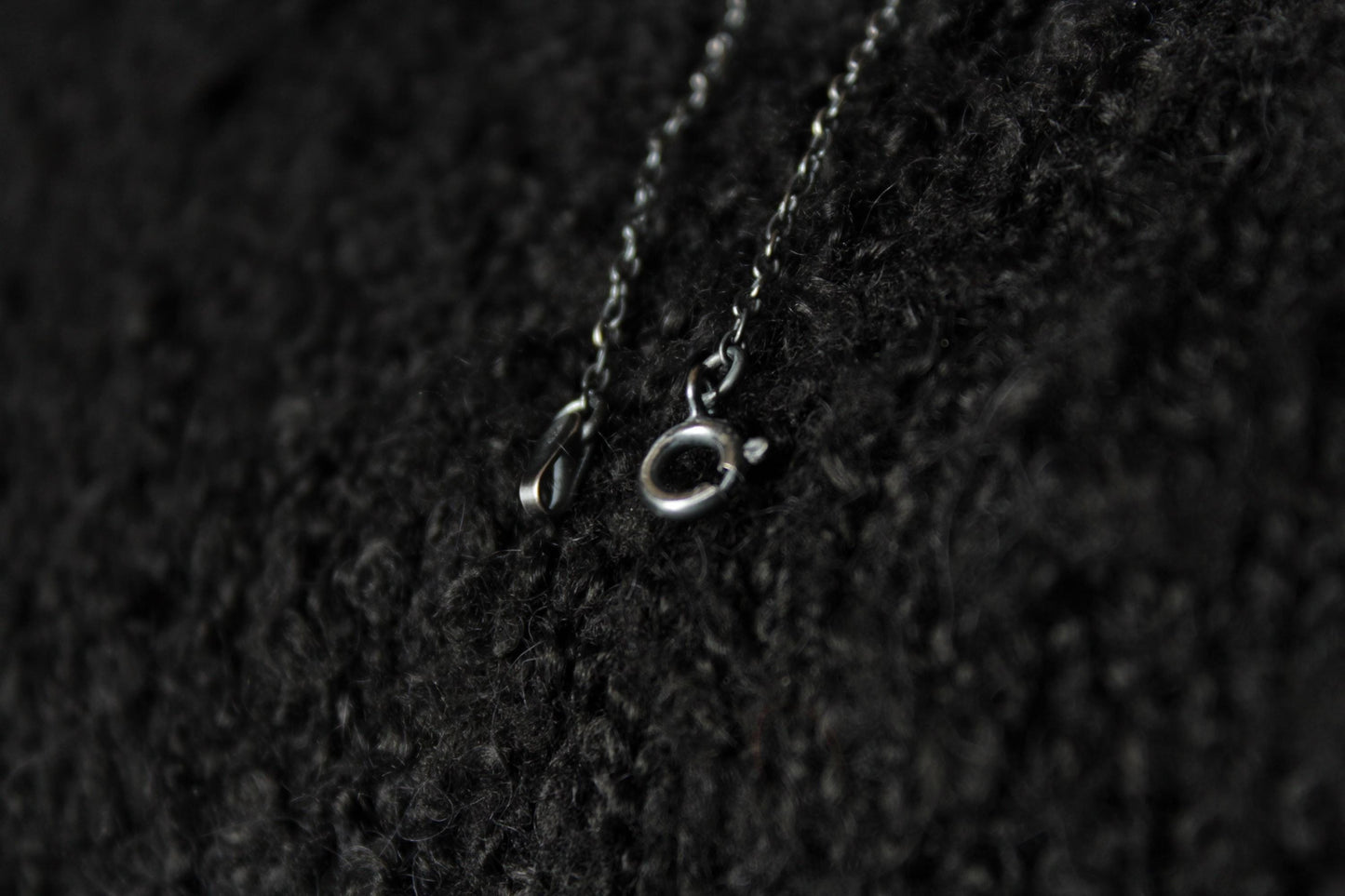 Oxidised Sterling Silver Trace Necklace Chain