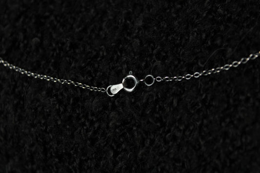 Oxidised Sterling Silver Trace Necklace Chain