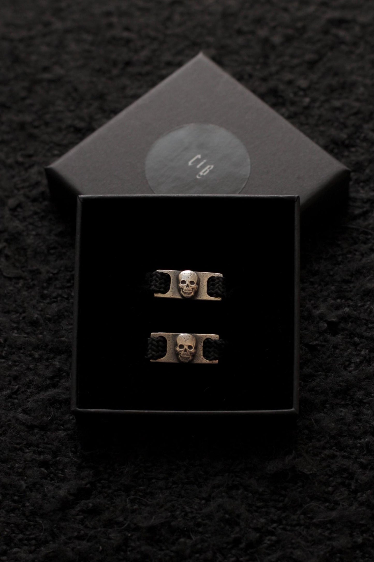 Sterling Silver Skull Shoe Lace Buckles