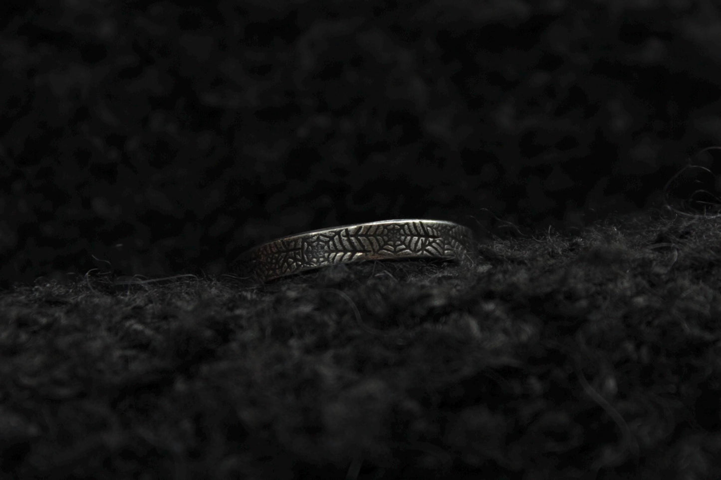 Sterling Silver Cobweb Texture Ring