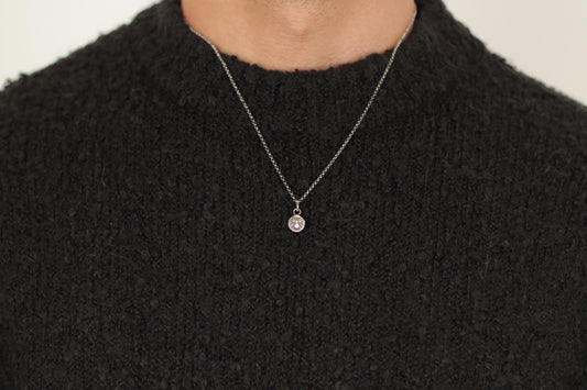 Tiny Sterling Silver Spider Pendant