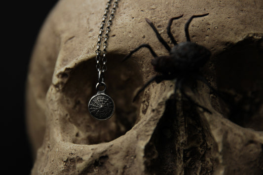 Sterling Silver Cobweb Pendant