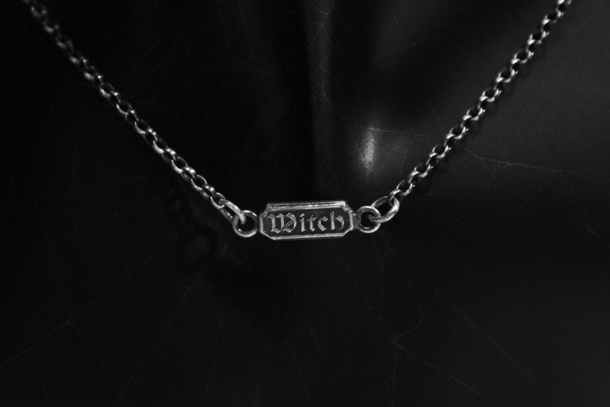 Sterling Silver WITCH/CRONE Belcher Chain