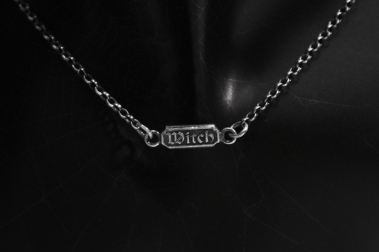 Sterling Silver WITCH/CRONE Belcher Chain