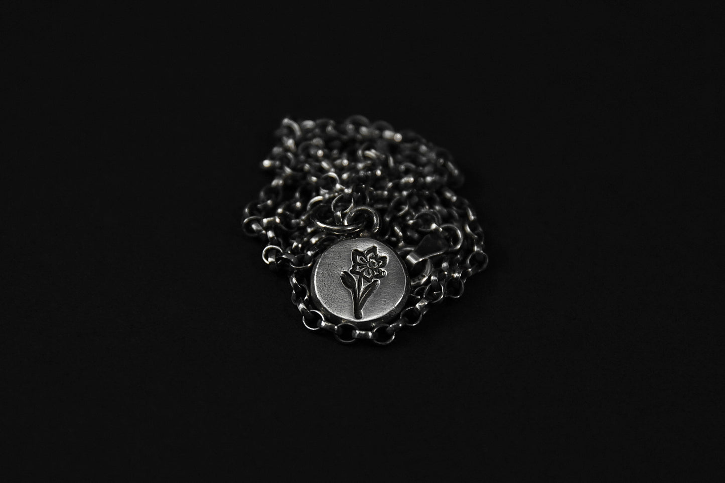 Sterling Silver Welsh Daffodil Pendant